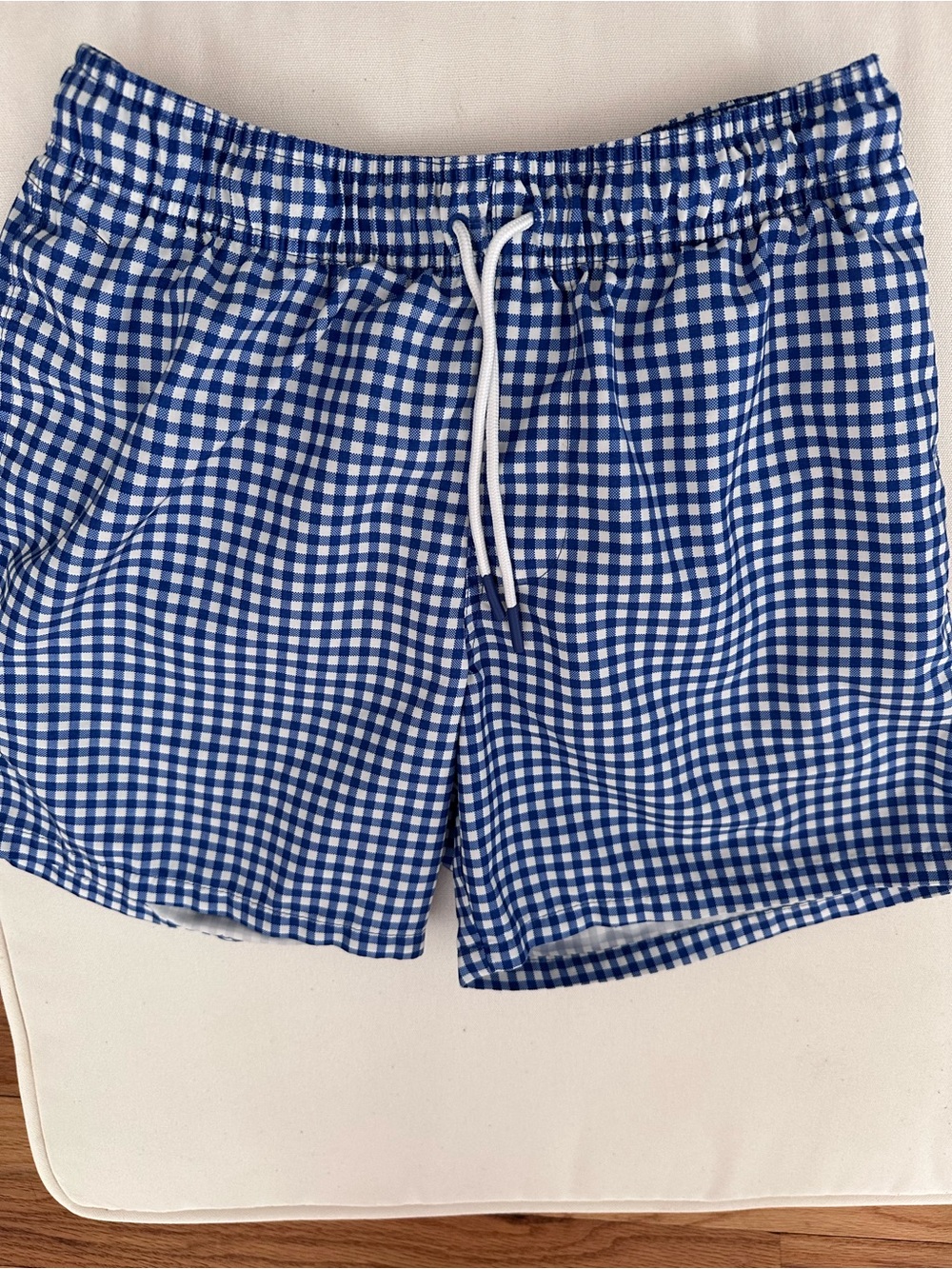 Goodfellow & Co Blue Gingham Swim Trunks